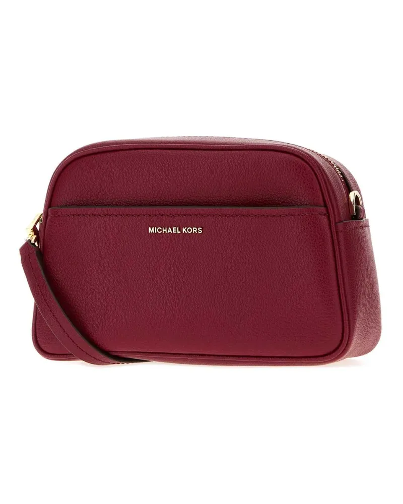 Michael Kors Camera Leather Crossbody Bag — Red Red
