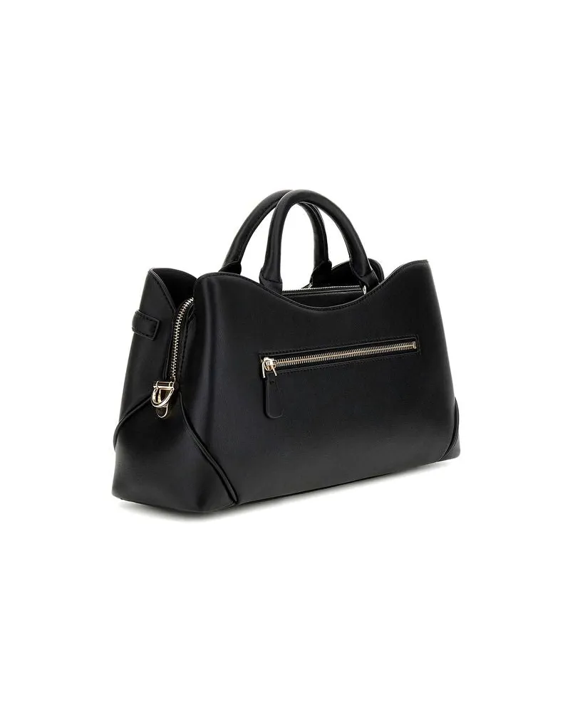 Guess Women's Satchel Bag Black Polyurethane - Satchel-Bags Black