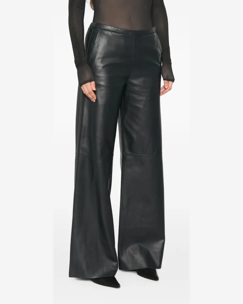 forte_forte Trousers PETROL BLUE 