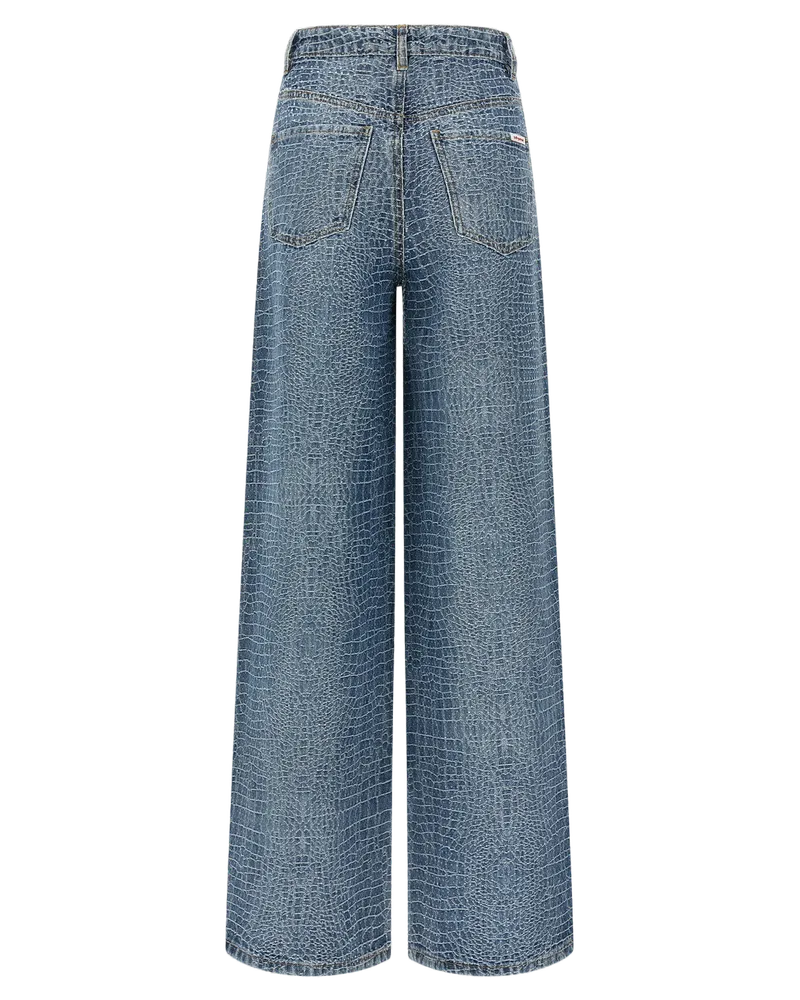 Self-Portrait Women's Blue Cotton Jeans Denim Clothing Blue
