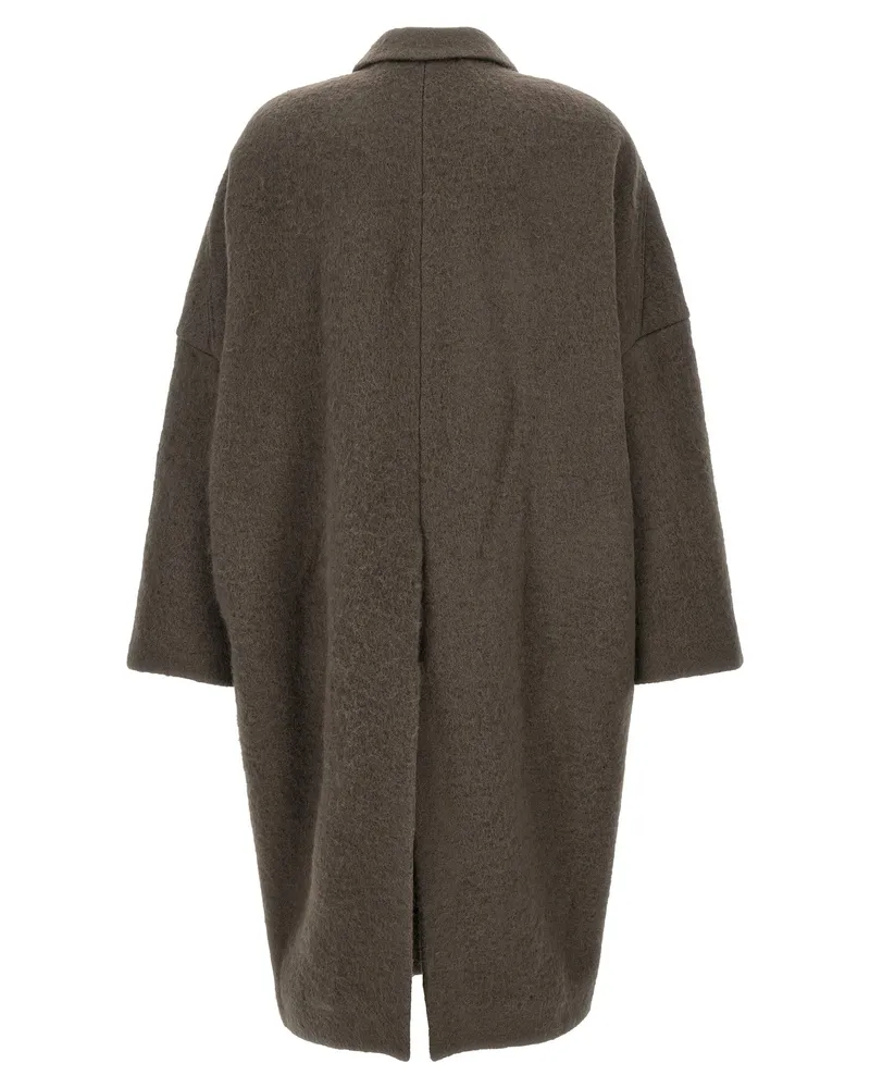 Rick Owens Poiret Coat — Brown Brown