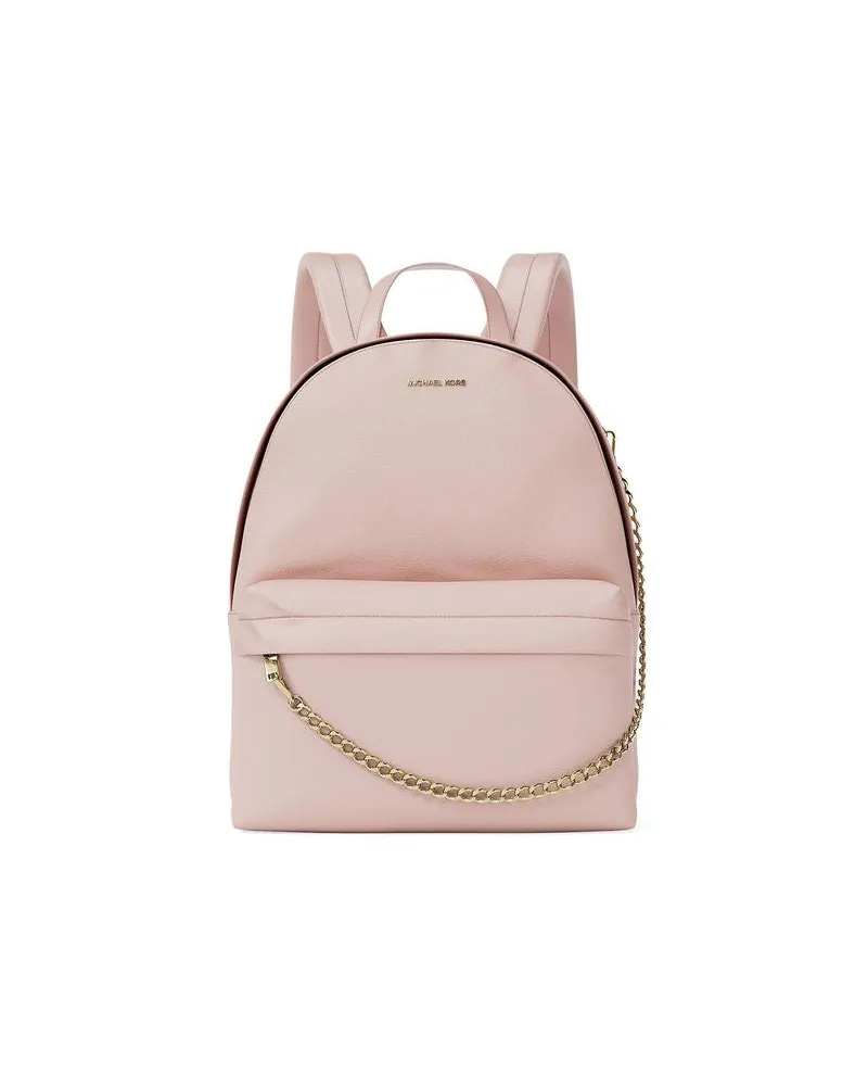 Michael Kors Women's Backpack Powder Blush Polyurethane Cotton Polyester Pink
