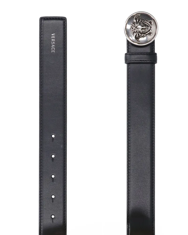 Versace Women's Belts Black Calf Leather Black