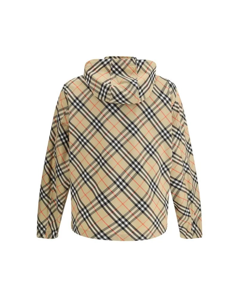 Burberry Men Multicolor Polyester Shell Jacket Clothing Beige