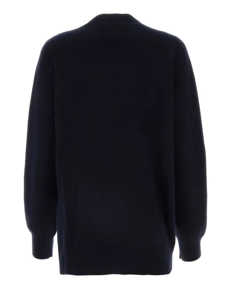 Loewe Women's Midnight Blue Cashmere Cardigan Darknavy Exterior: Maglieria Navy