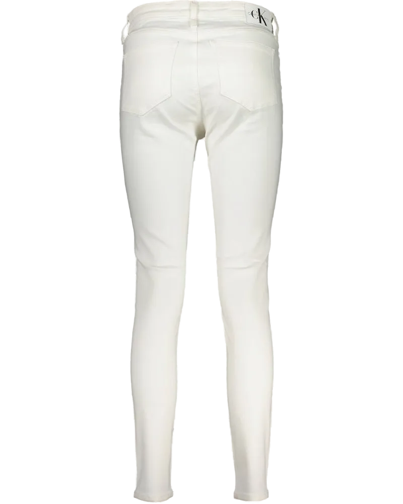 Calvin Klein Cotton Skinny Jeans — White White