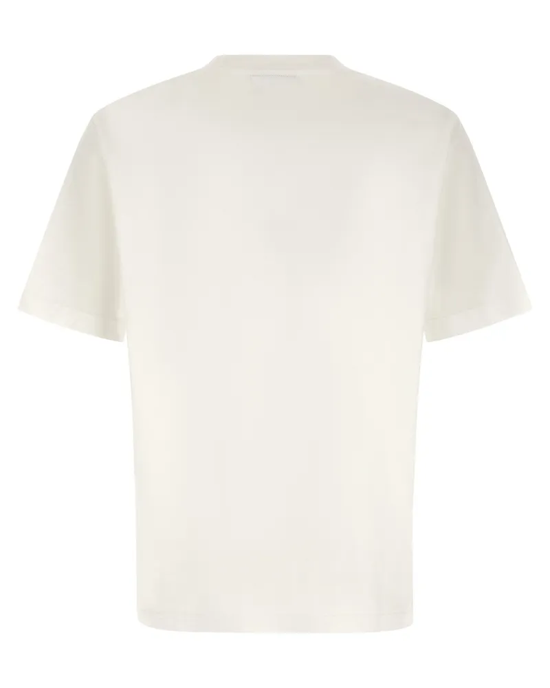 Kitsuné Embroidered Fox Logo T-Shirt — Cream Cream
