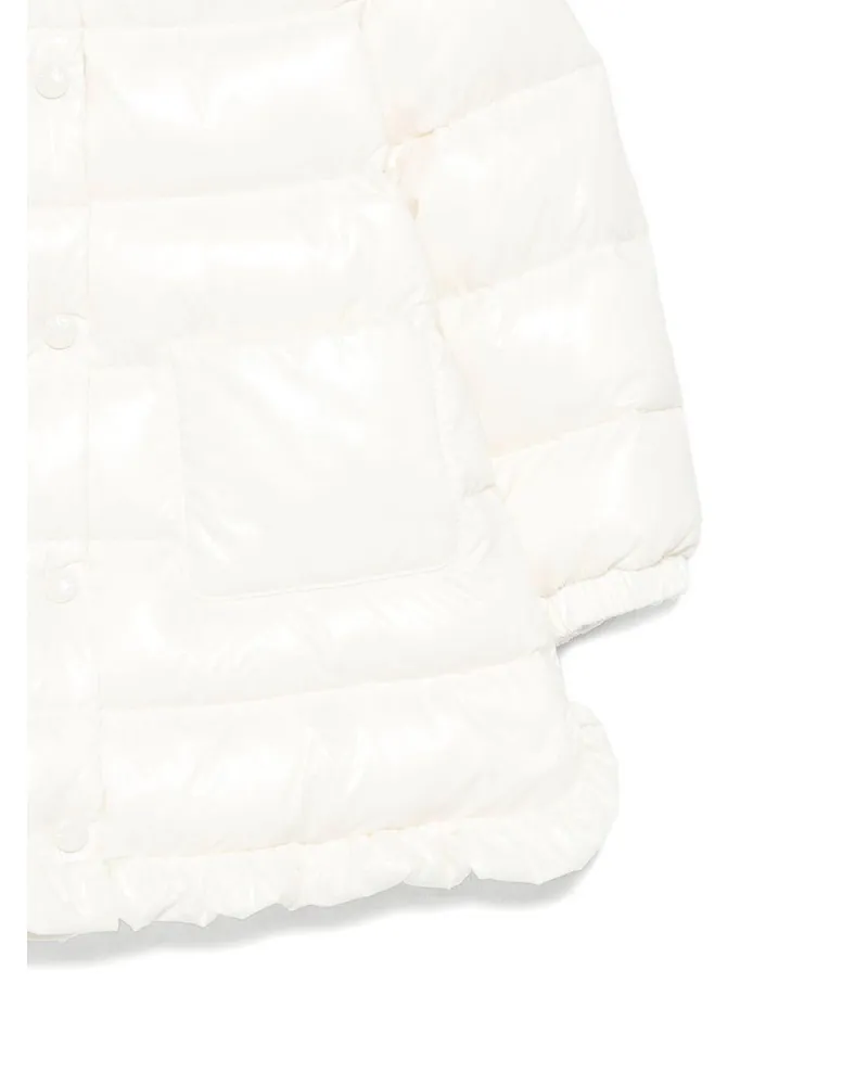 Moncler Girls' Down Jacket White Padded White