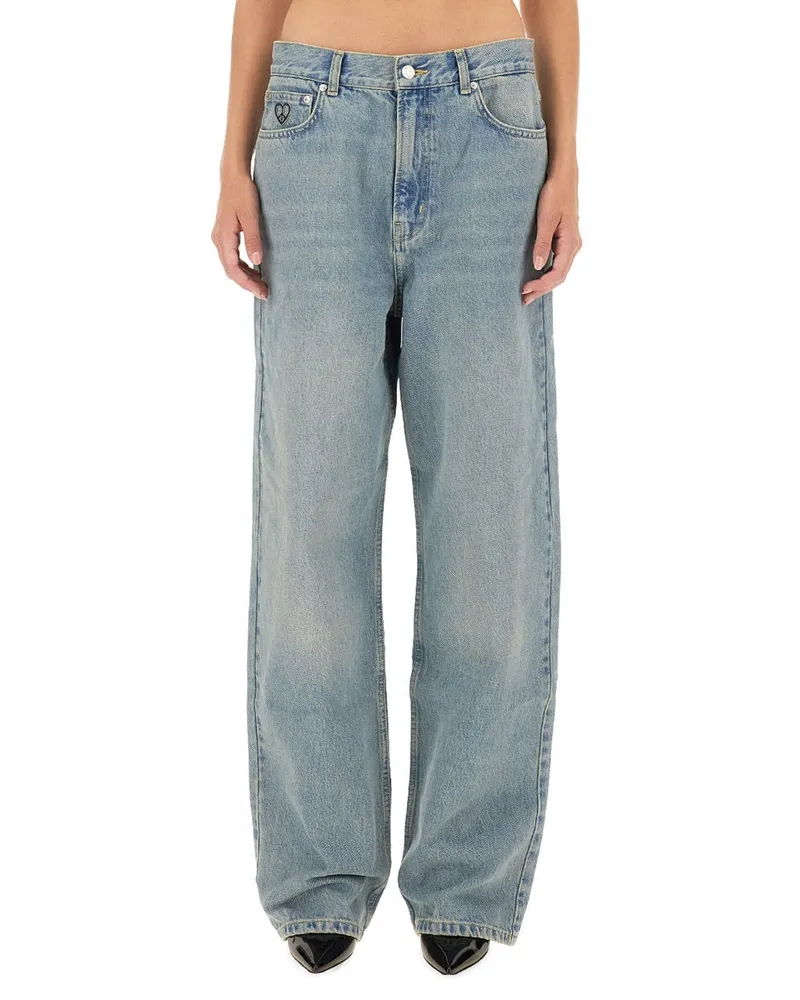 Moschino Cotton Denim Jeans — Blue Blue