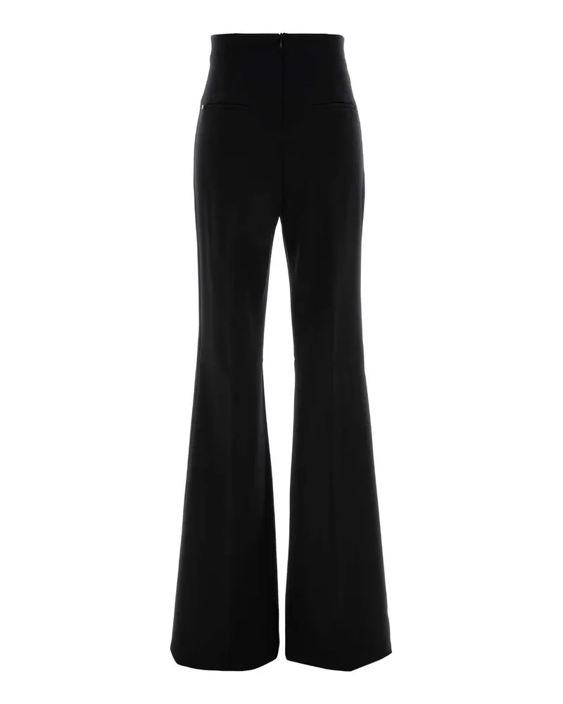SPORTMAX 2612781031600 001 Nero Exterior: Nylon Elastane Pantaloni Trousers Black