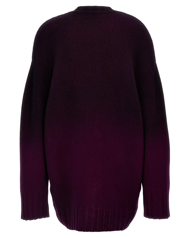 ATTICO Wool and Cashmere Knit Sweater — Purple Purple