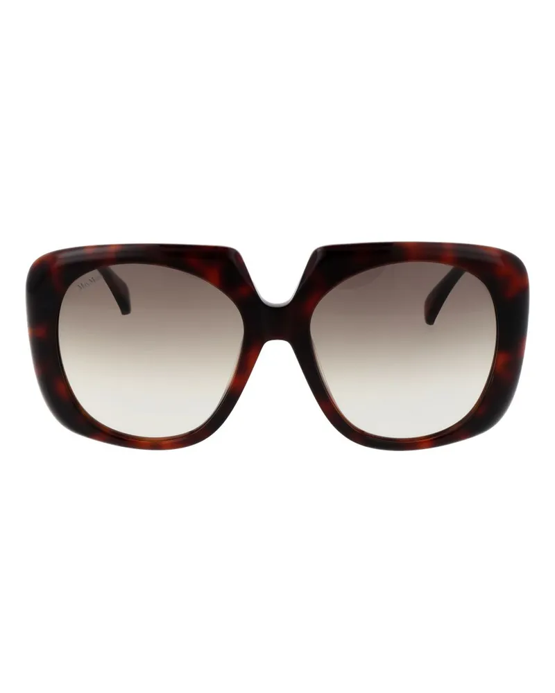 Max Mara Women's Brown Acetate Sunglasses Brown
