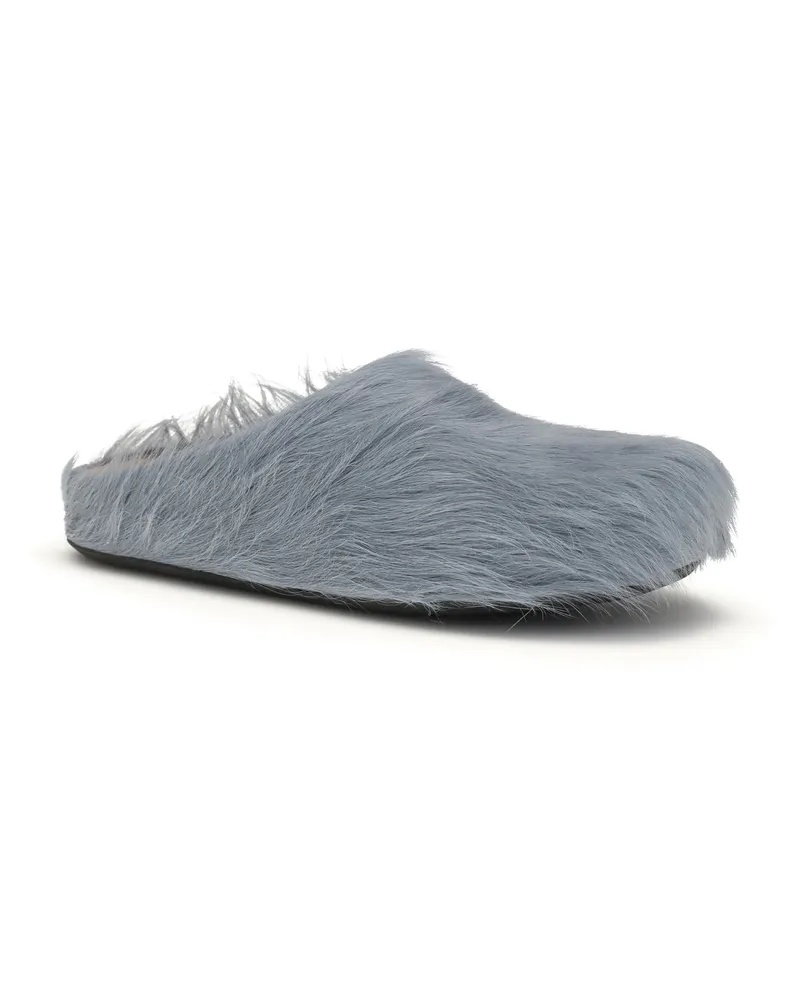 Marni Men's Fussbett Mules Aquamarine Sandal Gray