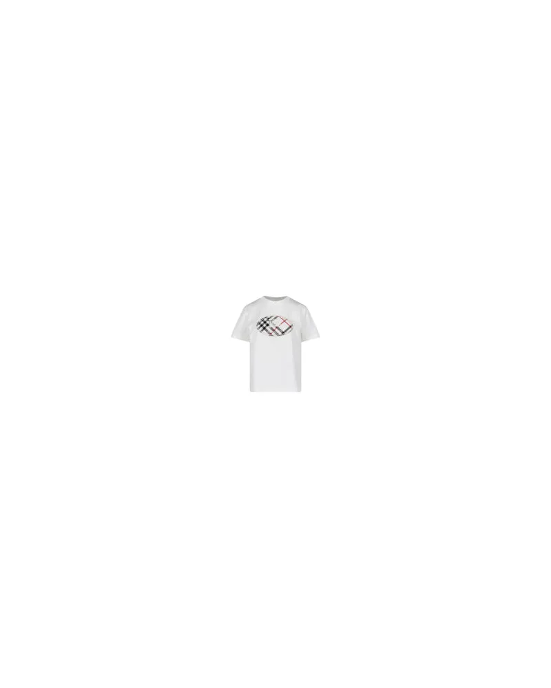 Burberry Women's T-Shirts And Polos White Cotton White