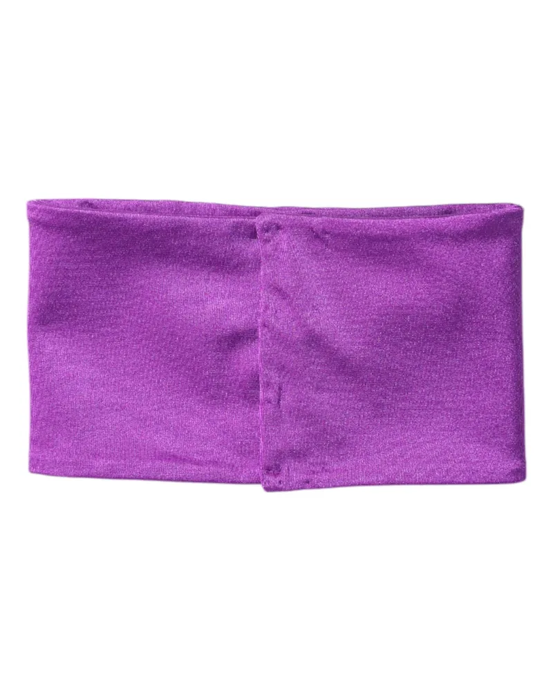 Dolce & Gabbana Purple Nylon Stretch Women Neck Warmer Scarf Elastane Purple