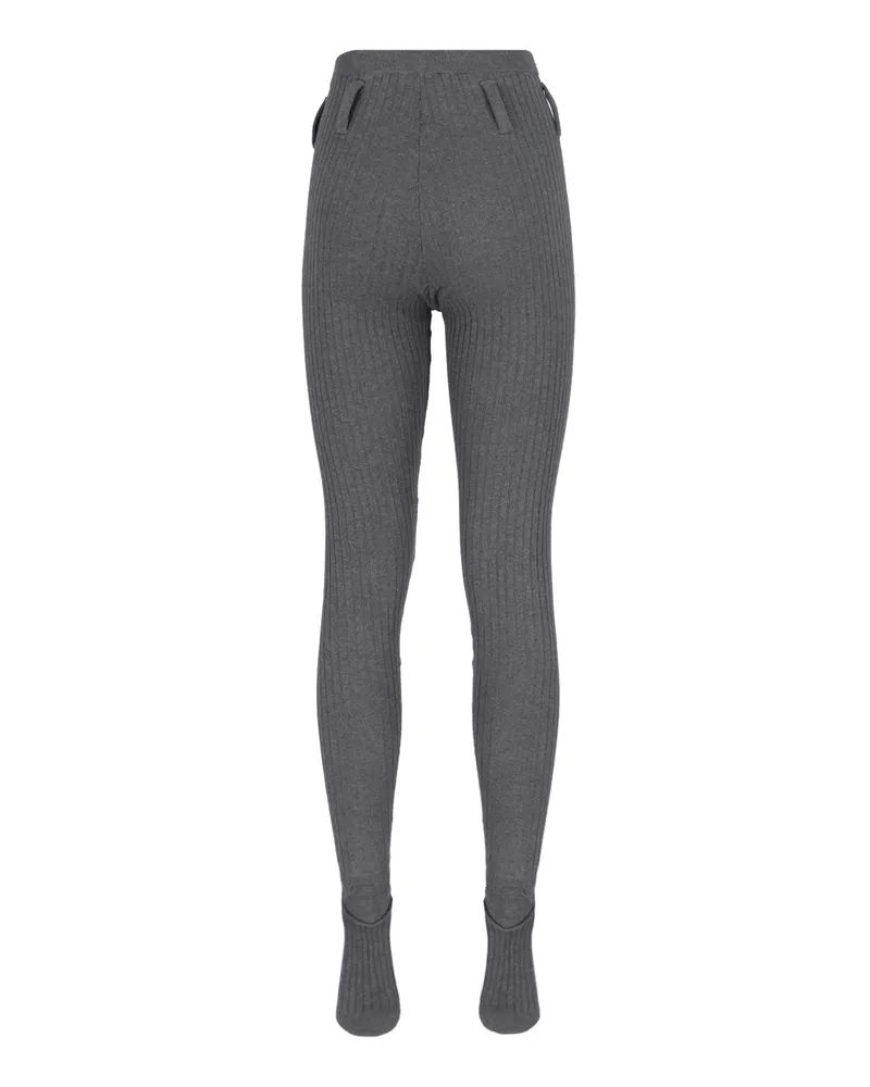 Prada Women's Trousers Grey Cotton Polyamide Gray