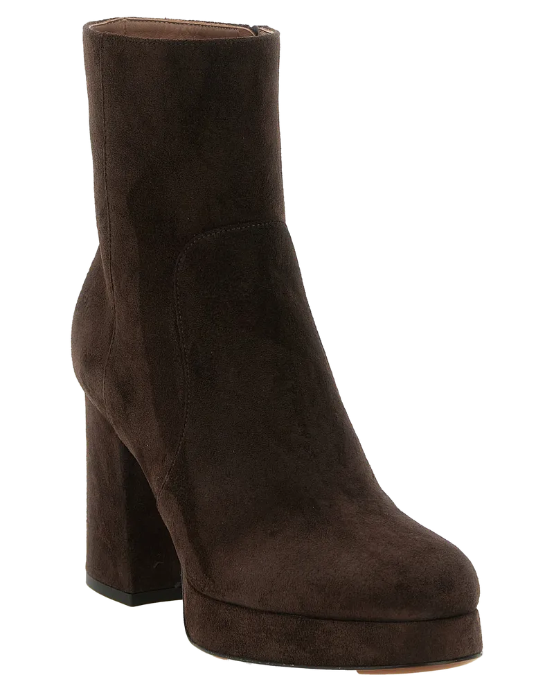 Valentino Garavani Fawcette Ankle Boot — Brown Brown