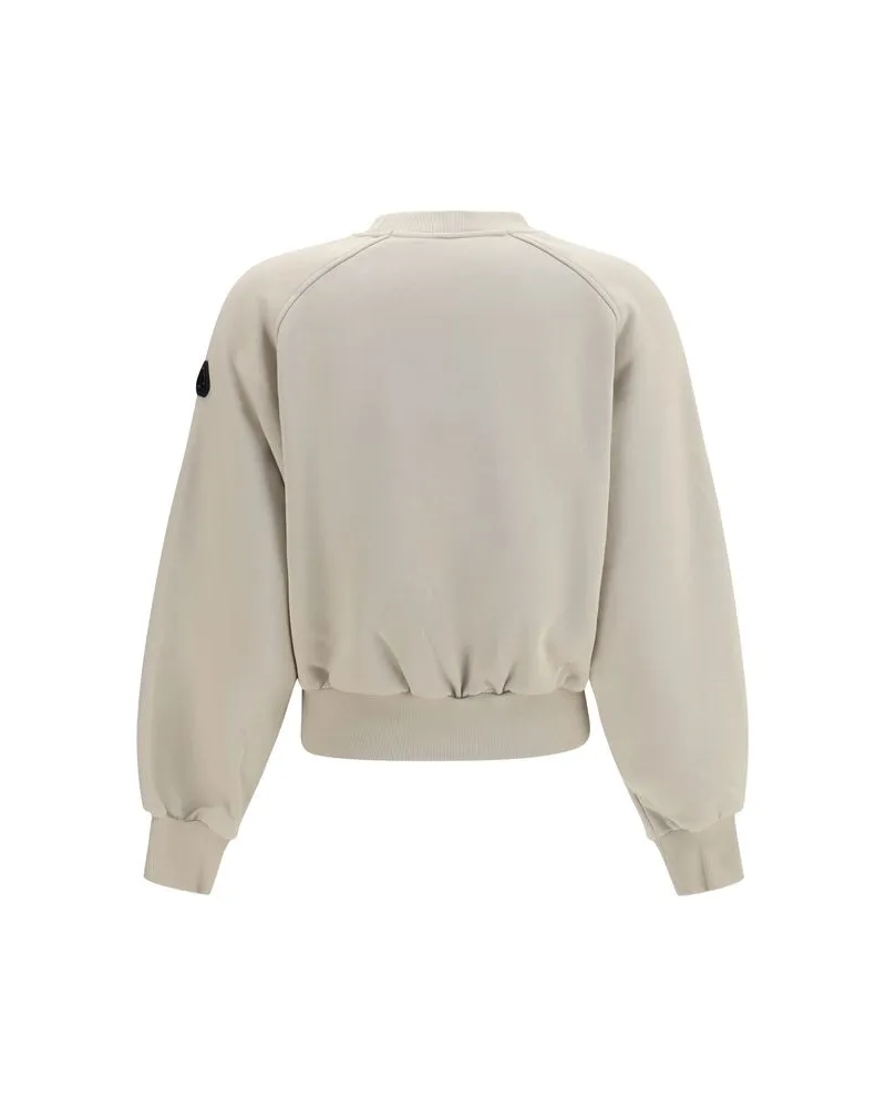 Moose Knuckles Women's Beige Cotton Sweatshirt Clothing Beige