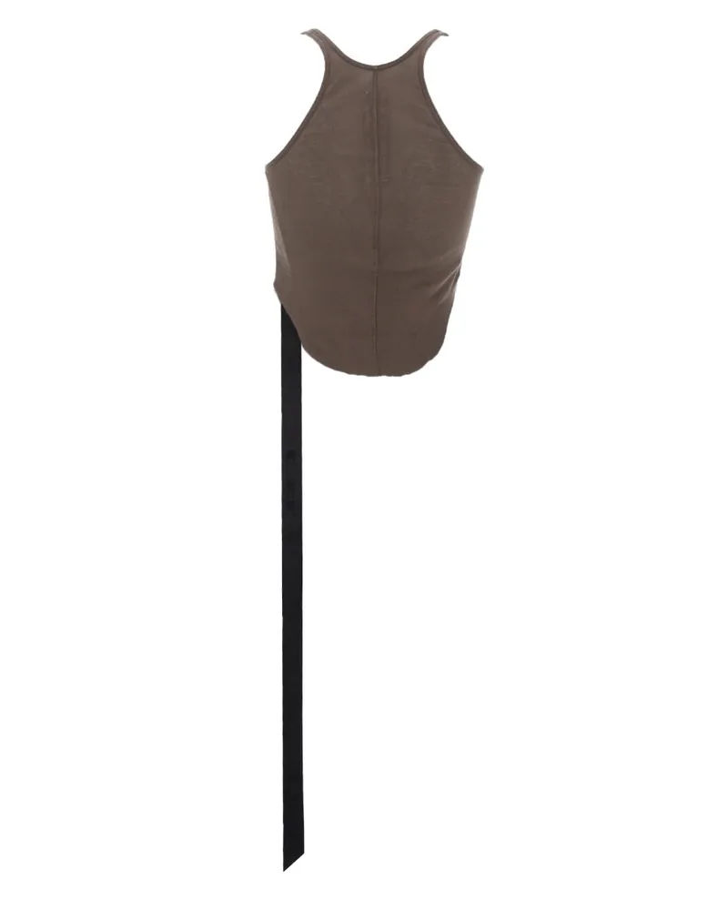 DRKSHDW by Rick Owens Cotton T-Shirt — Brown Brown