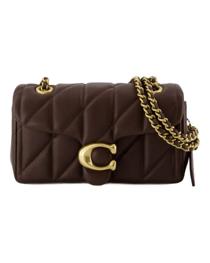 Coach Women's Tabby Shoulder Bag 20 -  Leather Black Brown Cowhide Shoulder-Hobo-Bags Brown