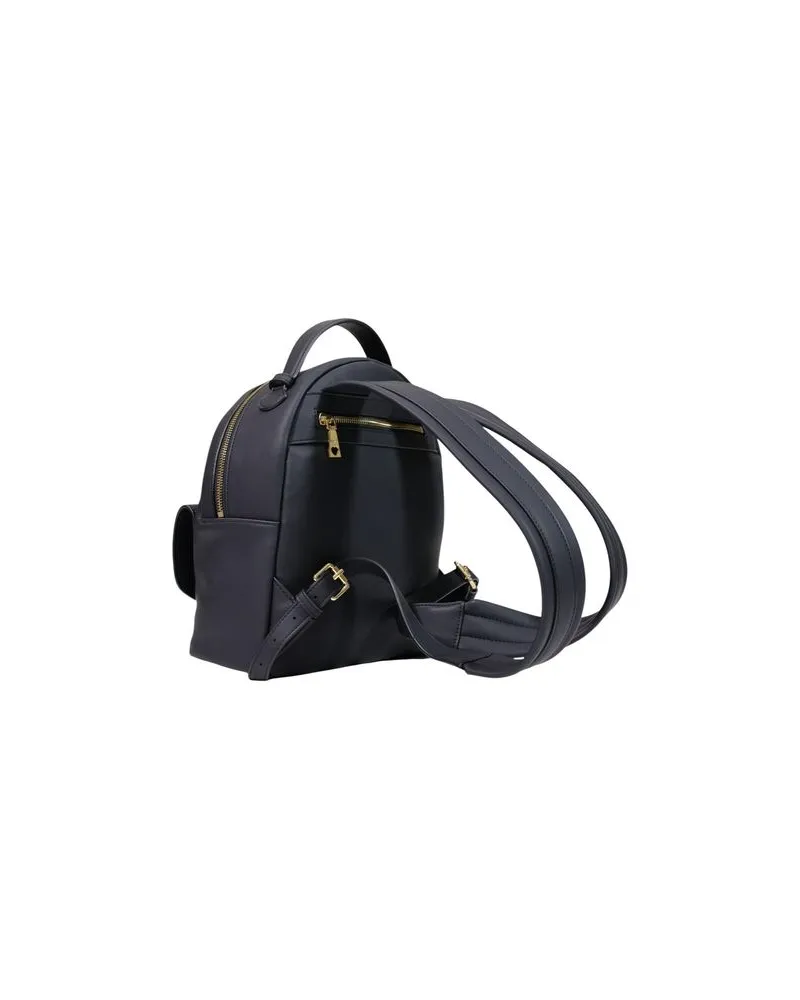 Moschino Women's Black Polyethylene Backpack Black