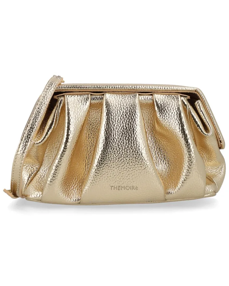 THEMOIRÈ Women's Pochette Athena Gold Polyurethane Handbags Hand Bags Gold