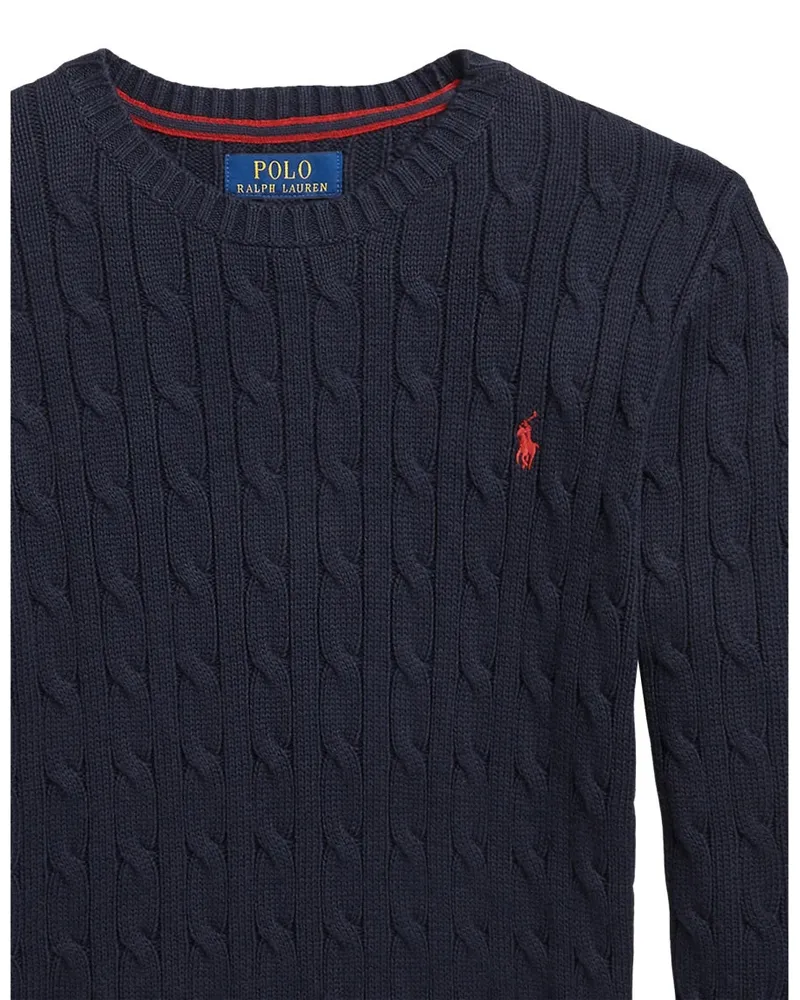 Ralph Lauren Cotton Crewneck Sweatshirt — Blue Blue