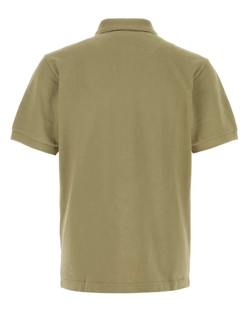 Kenzo Men's Signature Polo Shirt Khaki Cotton Khaki