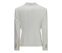 Women's White Cotton Blazer Clothing