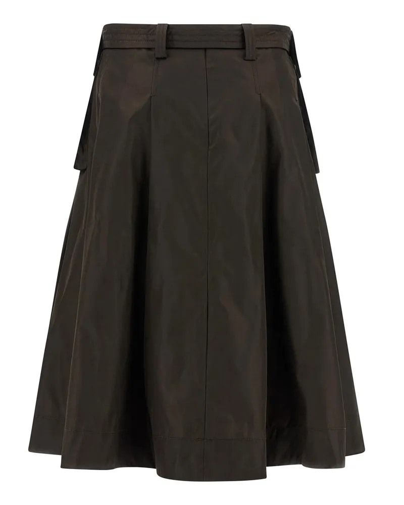 Ganni Women's Skirt Duchesse Demitasse Recycled Polyamide Black