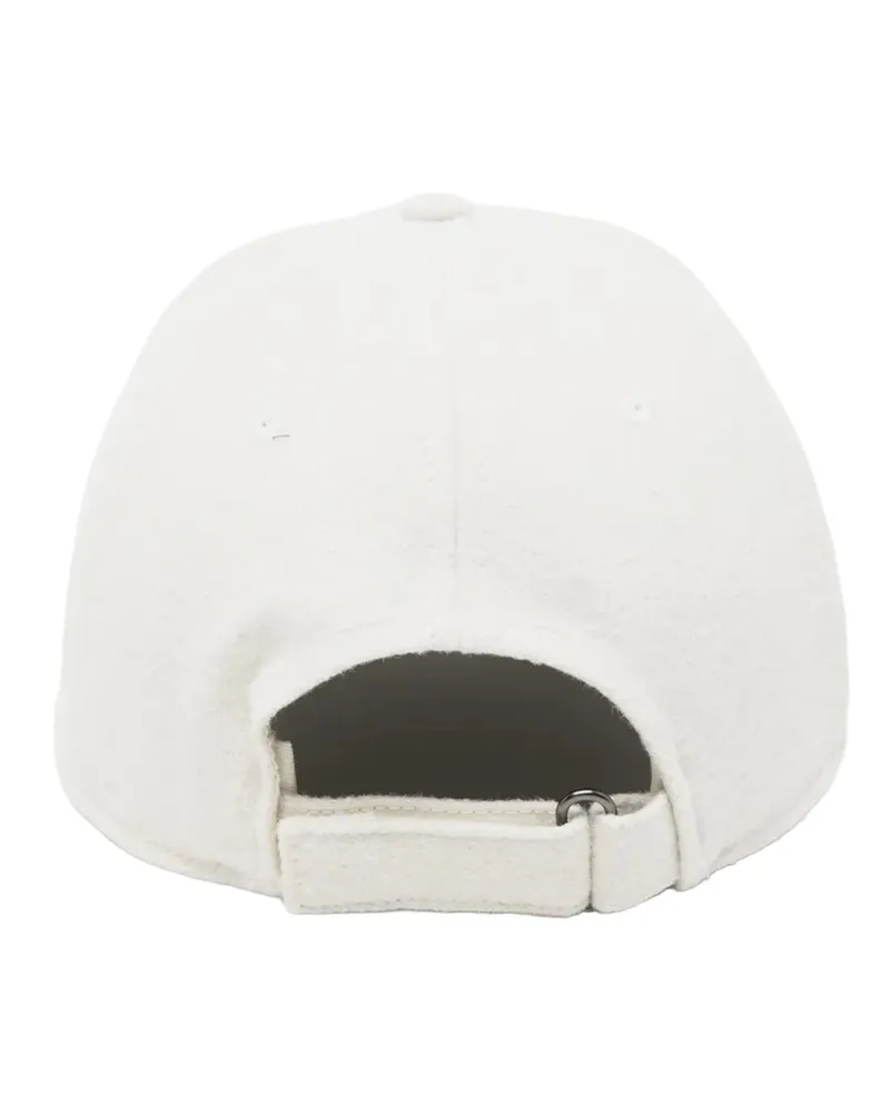 Ballantyne BMN018 Wool Melton with Logo Baseball Cap — White White