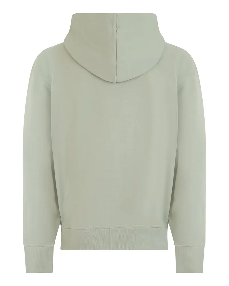 HUGO BOSS Men's Cotton Hoodie Open Green Jumpers Sweater Green