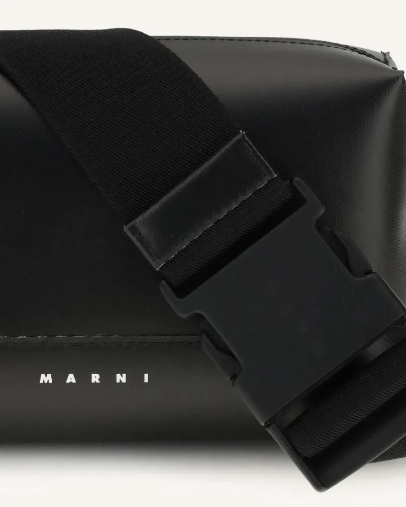 Marni Buckle-Closure Crossbody Bag — Black Black