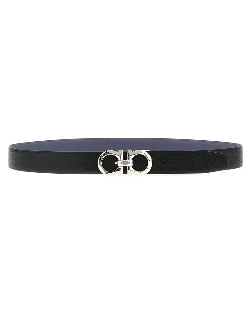 Ferragamo Men's Multicolor Calfskin Regular Belt Multicolor