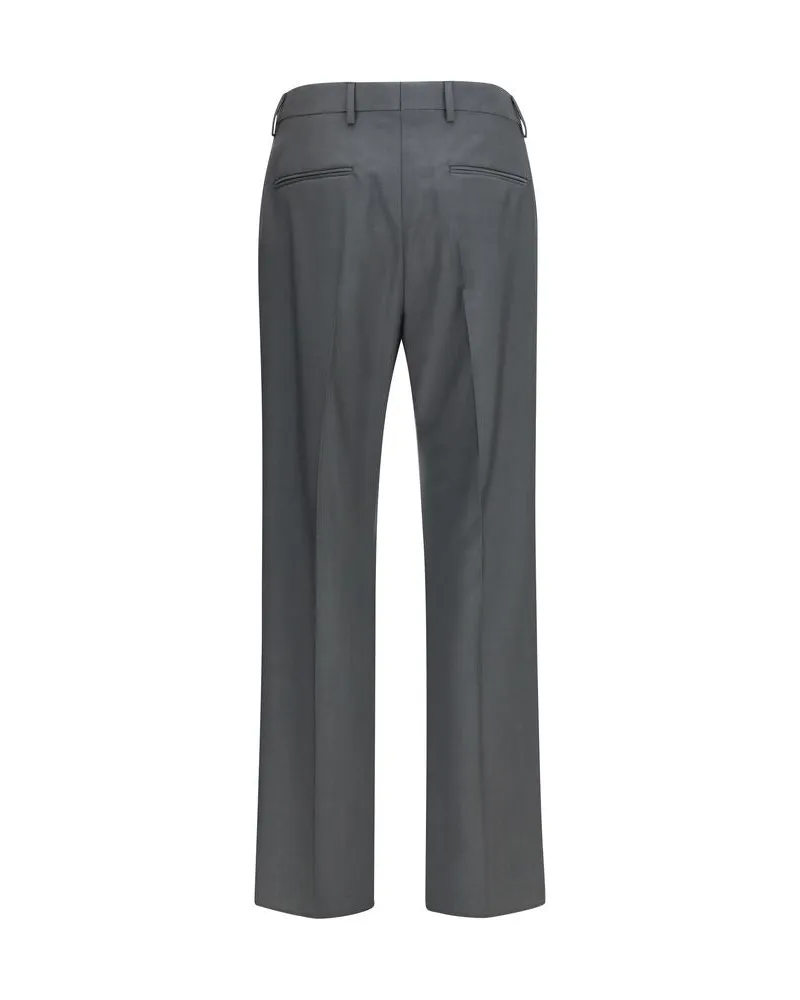 Valentino Garavani Men's Gray Wool Oves Aries Dress Pants Gray