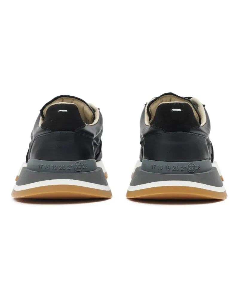 Maison Margiela Men's 50-50 Runner Sneakers Black Shoes Black