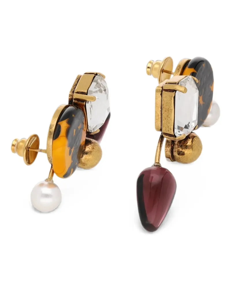 Dries van Noten Earrings — Mixed (Black, Yellow, Gold Mixed