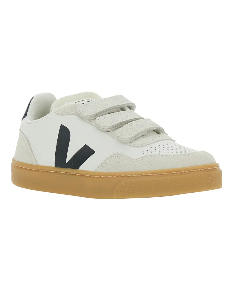 VEJA Organic Traced Leather Sneaker — White White