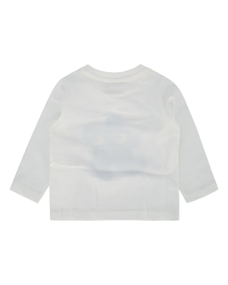 Stella McCartney Kids Boys' T-Shirt-Top Ivory Cotton T-shirts And Polos White