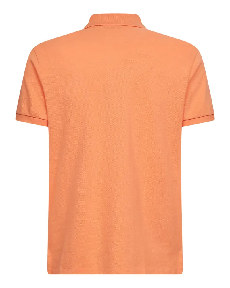 Ralph Lauren Men's Iconic Mesh Polo Shirt Orange Cotton T-shirts And Polos Orange