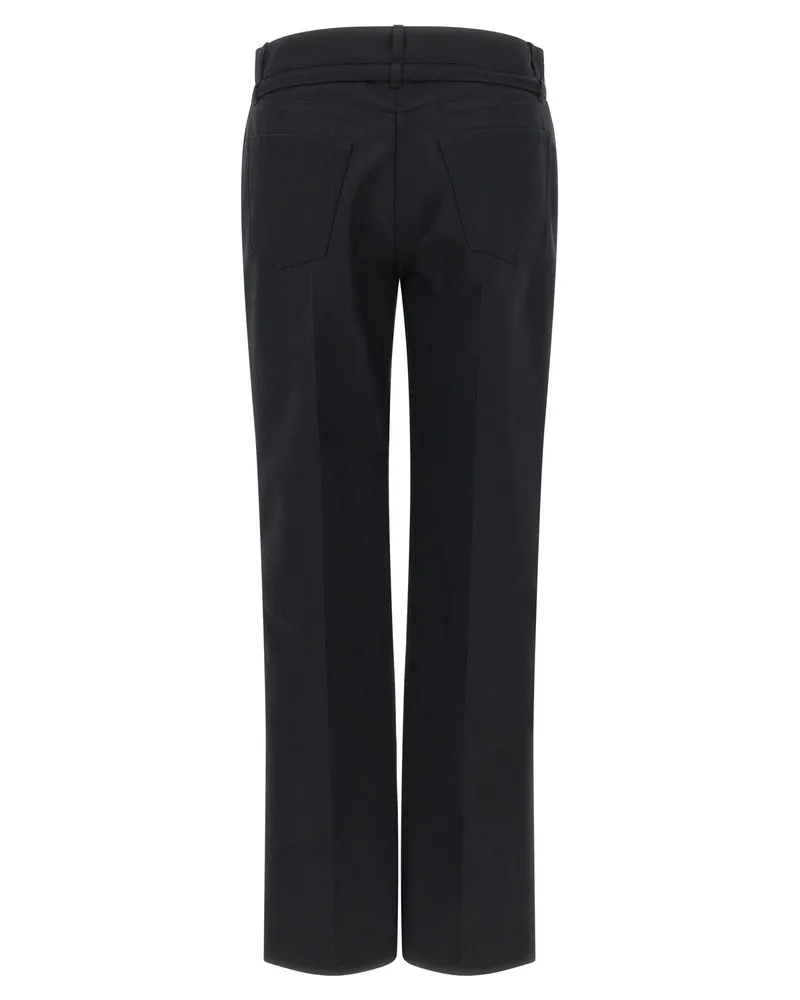 Dries van Noten Persy Tape Trousers — Black Black