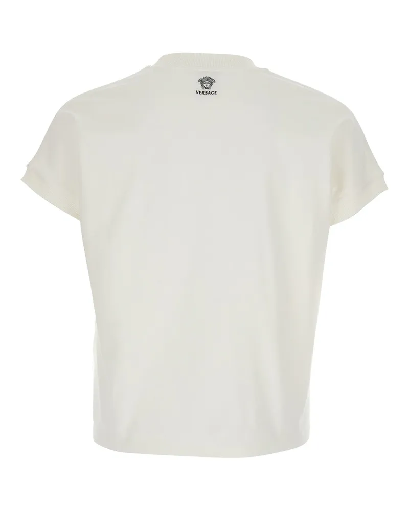 Versace Logo Medusa T-Shirt — White White