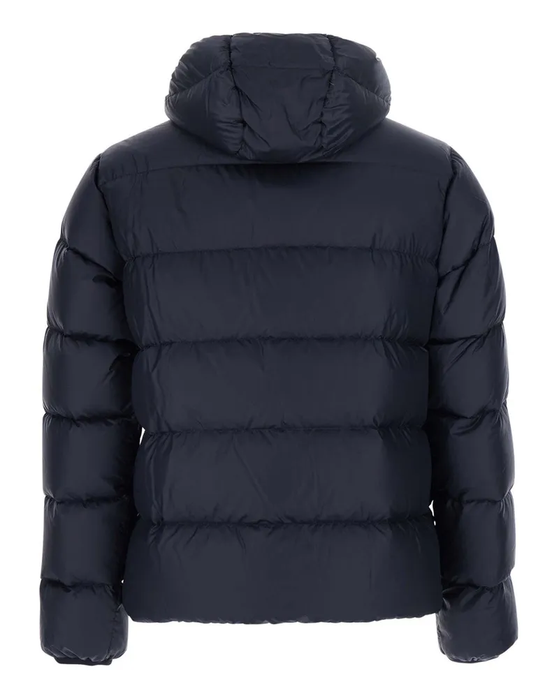 ASPESI Men's Puffer Jacket Blue Tech Fabric Polyester Padded & Down Navy