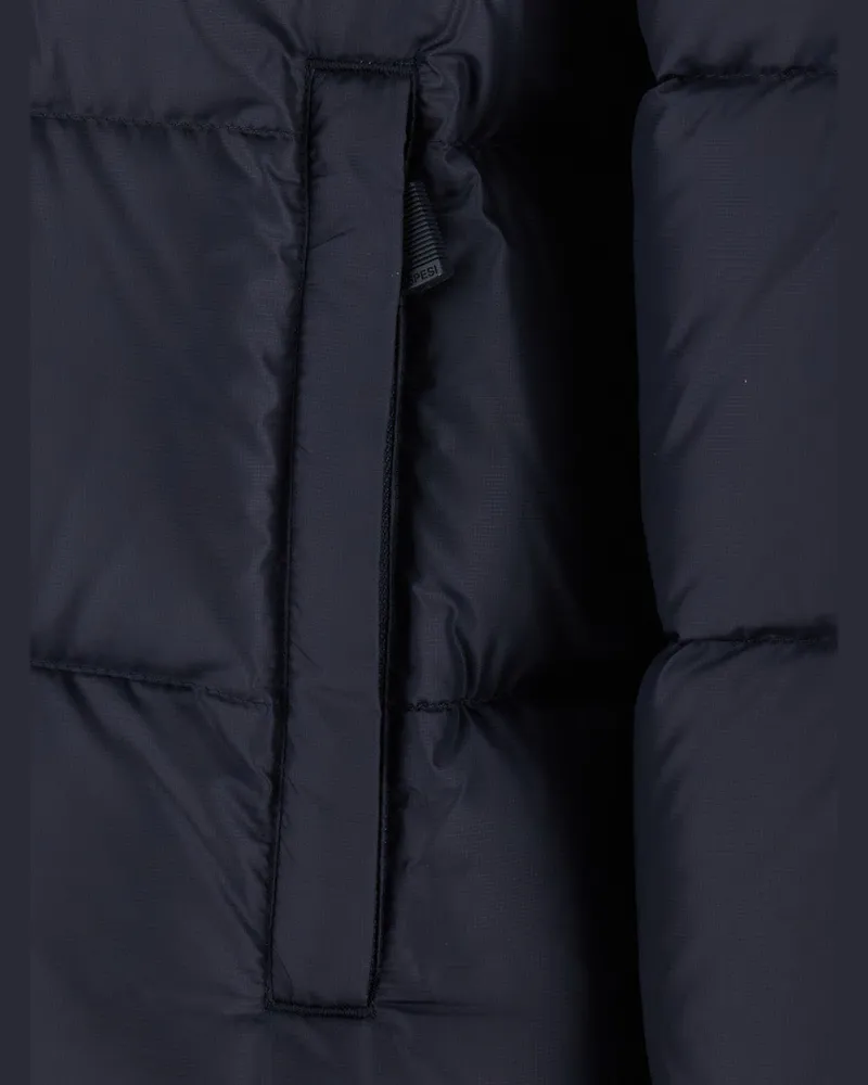 ASPESI Quilted Technical Fabric Down Jacket — Navy Navy
