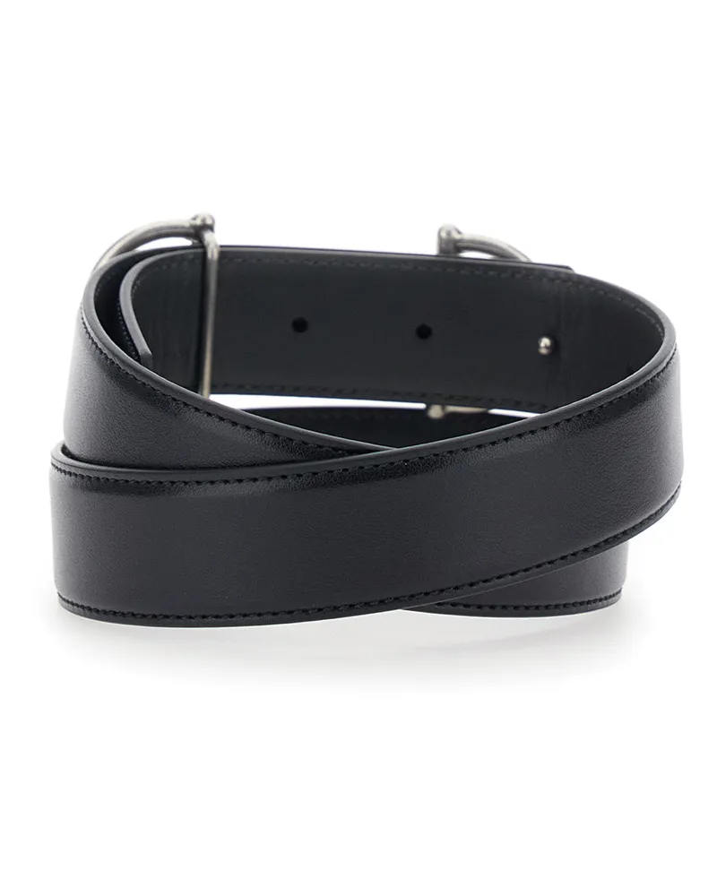 Gucci Horsebit Buckle Belt — Black 