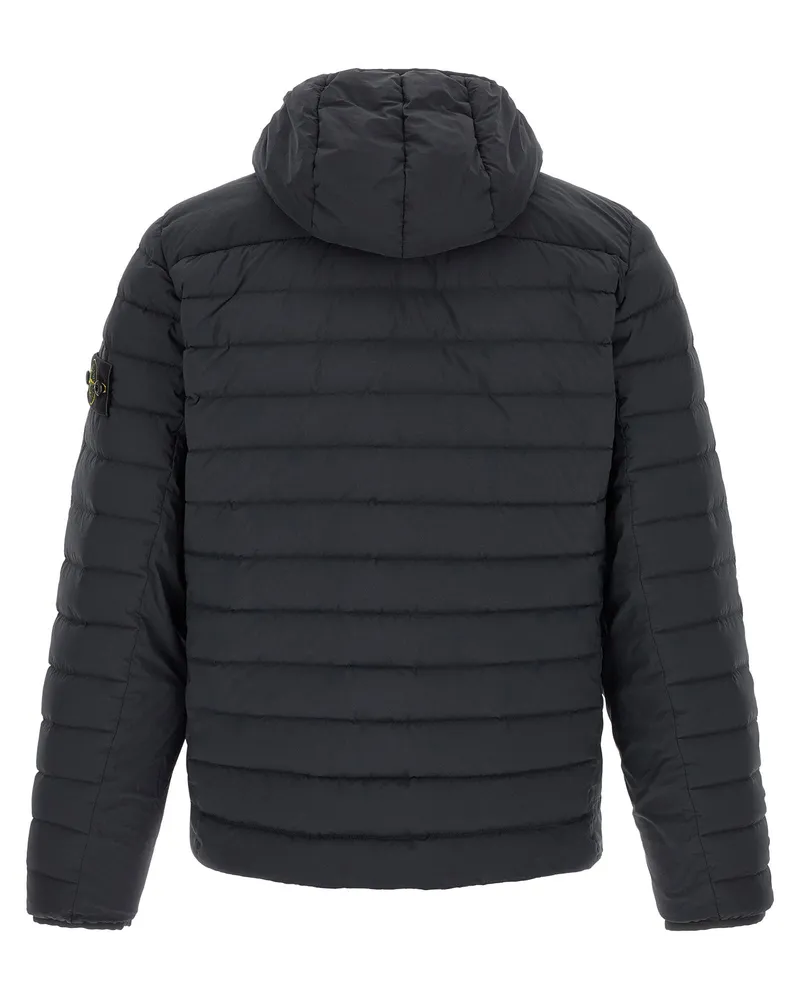 Stone Island Seamless Quilted Down Jacket — Black Black
