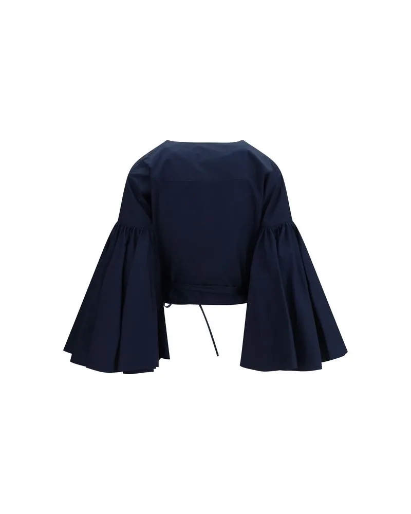 Jacquemus Women Blue Cotton Shirt Navy