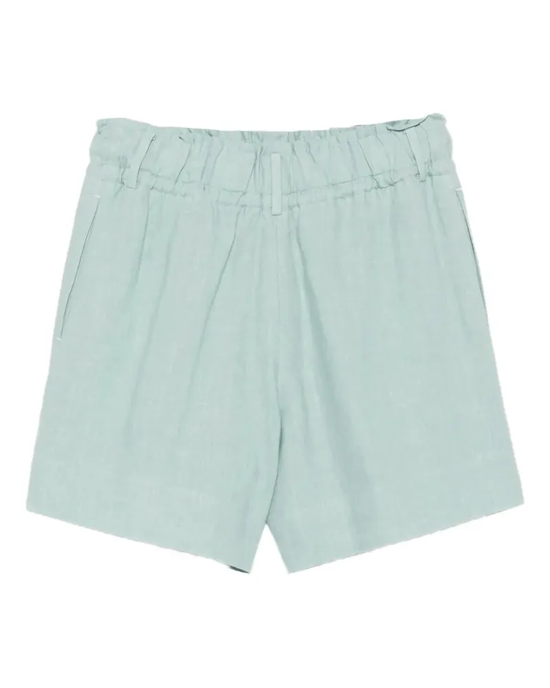 Eleventy Women's Elasticated-Waist Shorts Ss26 W Sage