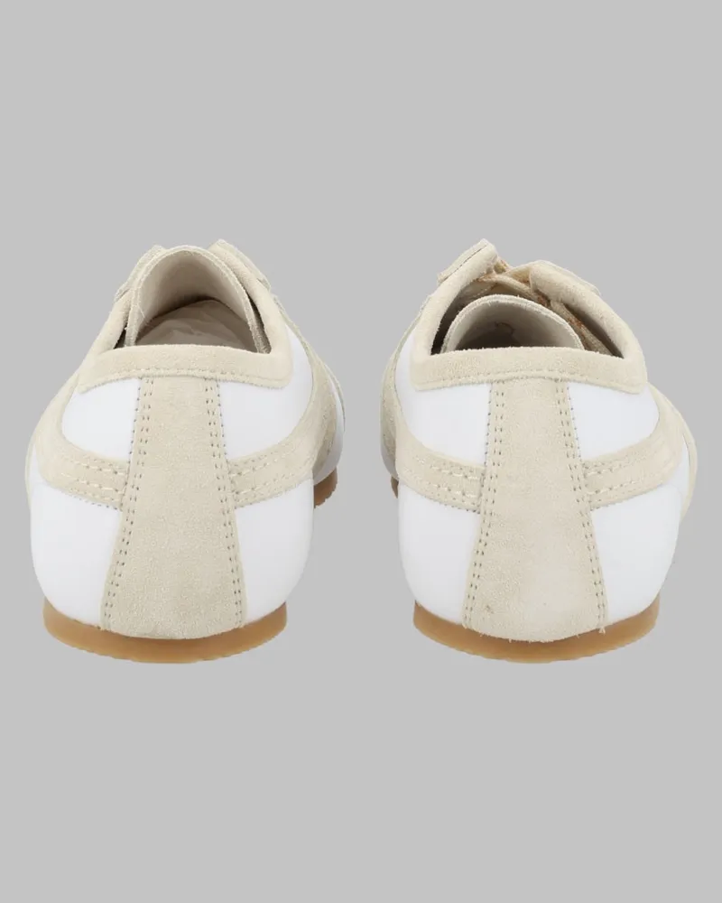 Dries van Noten Leather with Suede Details Sneakers — White White