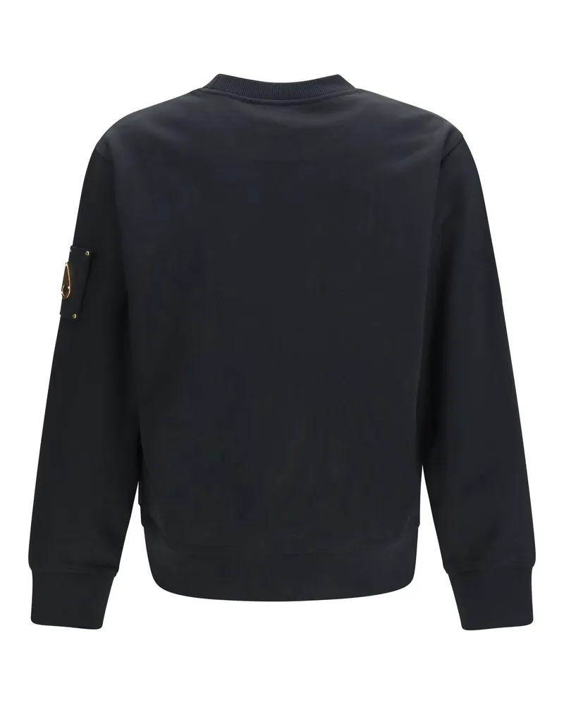 Moose Knuckles Men's Hartsfield Sweatshirt Black Cotton Sweatshirts Sweater Black